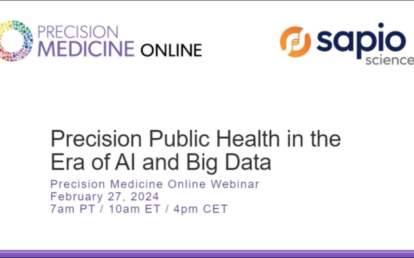 Webinar Precision Public Health in an Era of AI and Big Data